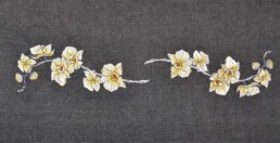 Chemin de table : Orchidée, art de la table, linge de table, décoration intérieur