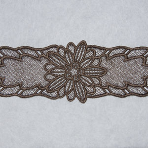 Bracelet en dentelle Marron clair, accessoire mode femme