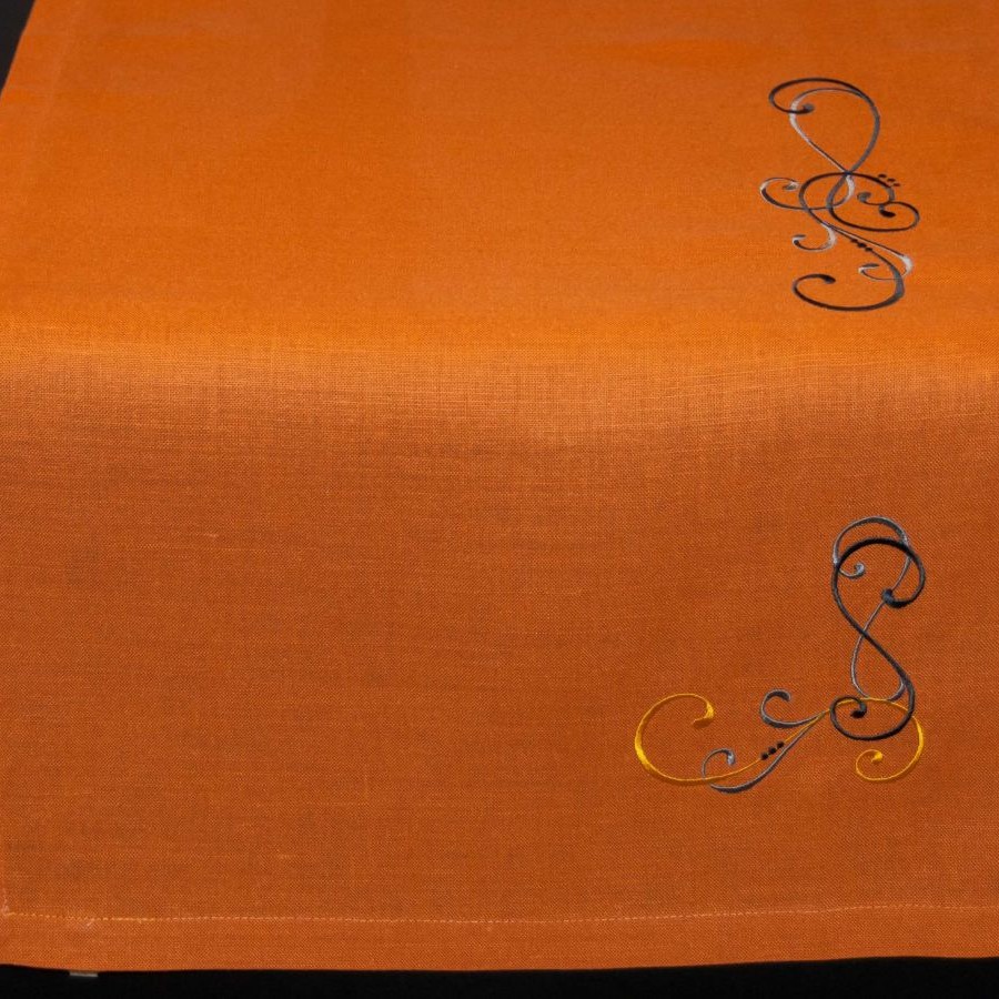 Chemin de table Mandarine, art de la table, linge de table