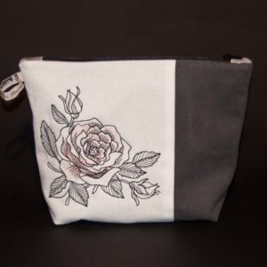 Pochette rose, pochette de soirée, trousse