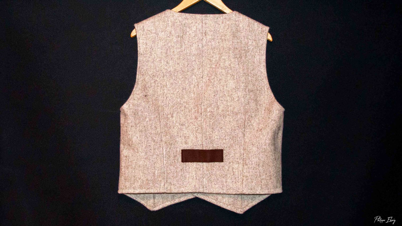 Gilet sur mesure laine costume savoyard Atelier des Marmottes