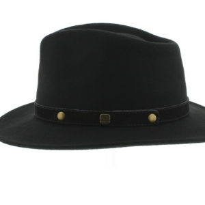 Chapeau feutre noir "La Gurraz"