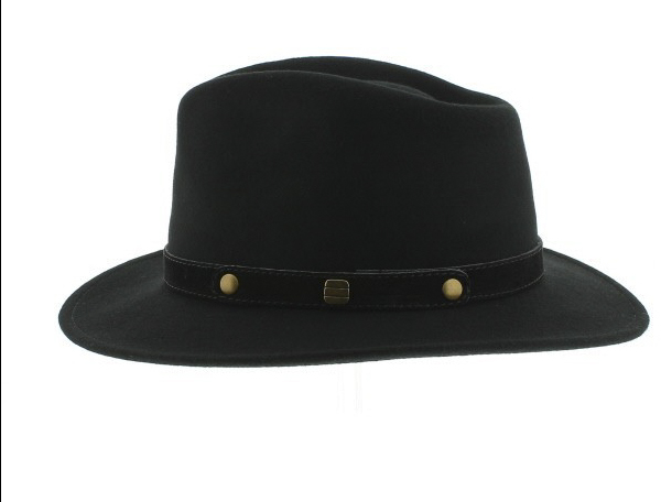 Chapeau feutre noir 