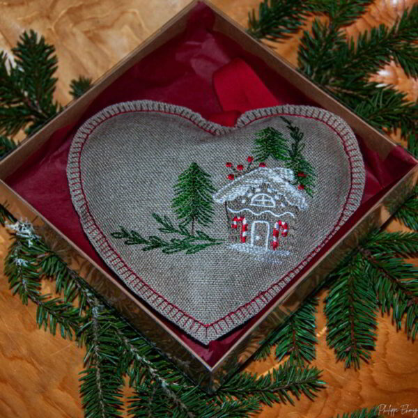 Coeur Mazot sous la neige