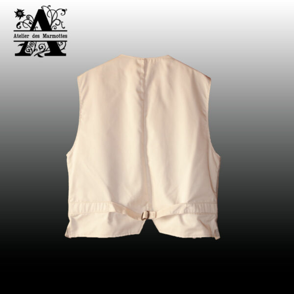 Gilet en laine écru