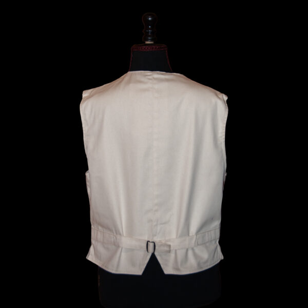 Gilet en laine écru brodé – Image 2
